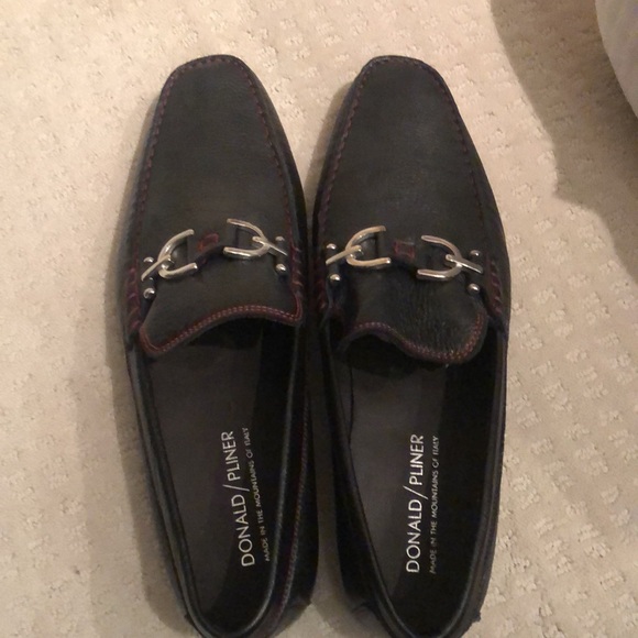 Donald Pliner Mens, NWT, size 13 all leather casual slip on shoes. Made in Italy - Picture 8 of 8